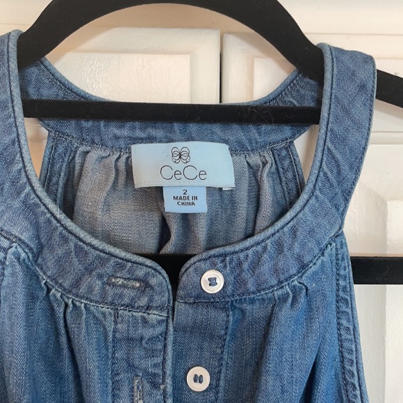Cece Denim jumpsuit ❤️ size 2 - Picture 4 of 5